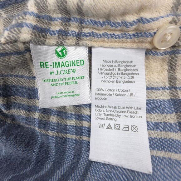 J CREW Slim Double Layered Shirt Jacket Flannel Old Money Western Casual Plaid - Picture 8 of 9